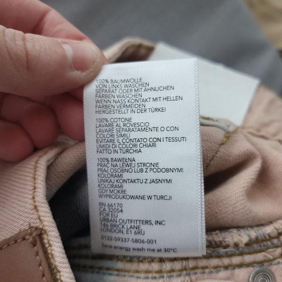 NWT BDG Womens Puddle High Waist Wide Leg Jeans Size 24 Tie Dye Casual School - Picture 13 of 14